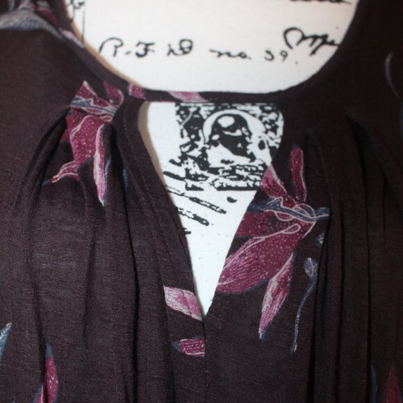 Lucky Brand Floral Choker Top Size M - Picture 7 of 12